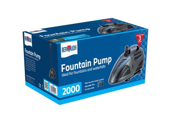 SPA2000 - fountain pump with Bell Jet, Foam jet, and 2/3 stage jet