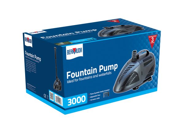 SPA3000 - fountain pump with Bell Jet, Foam jet, and 2/3 stage jet