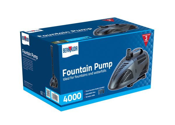 SPA4000 - fountain pump with Bell Jet, Foam jet, and 2/3 stage jet